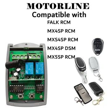 Motorline MX4SP DSM RCM Alutech UM-Motores-4 receptor de controle remoto 2 canais 433.92 MHz controle do portão da garagem de comando