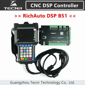 RichAuto DSP B51 controlador do CNC B51S B51E de 3 eixos do controlador para cnc router substituir DSP A51 versão de atualização