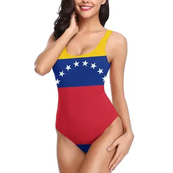 Bandeira Da Venezuela Bandeira Venezuelana Venezuela sexy Bikini Maiô Cintura Baixa Maiô Mulheres da praia de maiô Maiô M3