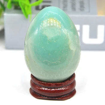 Amazonita Ovo de Cristal de Quartzo Reiki Ornamento de energia pedra de Minério Mineral Ornamentos de Pedra Natural de Cura de Quartzo Decorativa da Casa de Presente