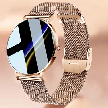 2022 Novo Ultra Fino Smart Watch Mulheres 1.36 polegadas AMOLED 360*360 HD Pixel Display Mostra Sempre Chamada de Tempo de Lembrete Smartwatch Senhoras