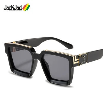 JackJad 2020 Moda de Luxo Legal o Estilo Quadrado Milionários Óculos de sol UV400 Vintage Design da Marca de Óculos de Sol Oculos De Sol 86229