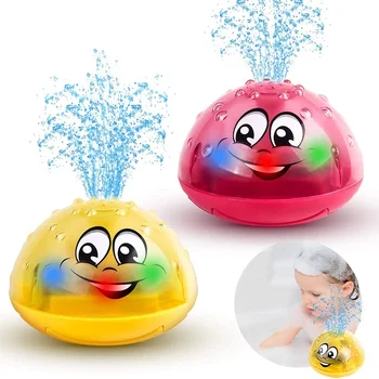 Bebê de Luz Banheira Brinquedos Automática de Água pulverizada de Brinquedos e Espaço UFO 2 Em 1 Banheira de Brinquedos para as Crianças Crianças de Banho Musicais
