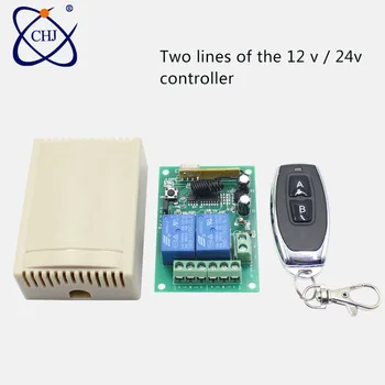 433Mhz Universal sem Fio Interruptor de Controle Remoto DC12V 2 CANAIS de Retransmissão de Módulo Receptor & RF 433 Mhz para o Interruptor de Luz