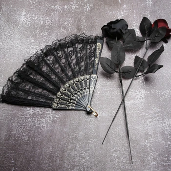 Gothic Black Rose Flores Artificiais Simulação Flores Dos Namorados, Presente De Casamento De Flores, Decoração De Rosas Adereços Foto