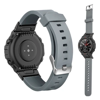 Para Amazfit T Rex Pro Smartwatch Pulseira de Silicone Macio, o Bracelete pulseira Para Xiaomi Huami Amazfit T-rex Substituição Faixa de Relógio
