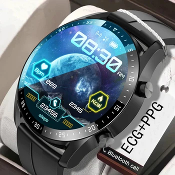 ECG+PPG de Chamada Bluetooth Smart Watch Homens de Saúde da frequência Cardíaca Pressão Arterial de Fitness Esportes de Relógios de Homem de Esportes Impermeável Smartwatch