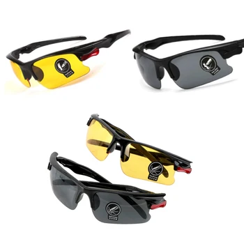 Alta Qualidade de Homens, óculos Anti-Reflexo em ambos os Óculos de sol Polarizados Óculos de Óculos Óculos de Visão Noturna Driver de Óculos Óculos de Equitação