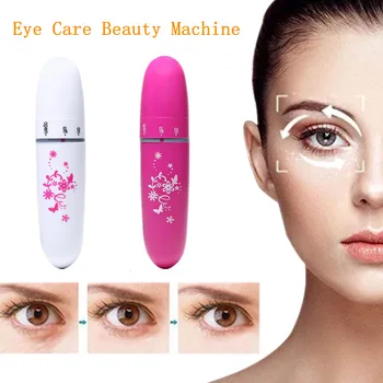 2cores Elétrico Portátil Olho Massagem Caneta Massager da Vibração da Máquina da Beleza Remover Rugas e olheiras Inchaço do Olho Ferramenta de Cuidados