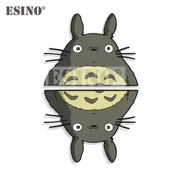 2 x Estilo Carro de Moda de desenhos animados Engraçados Totoro Rearmirror Decorativas do PVC Impermeável Adesivo de Carro do Corpo Inteiro de Vinil Decalque