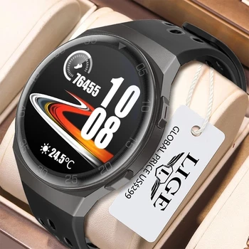 LIGE Ecrã Táctil de Smartwatch Pressão Arterial Monitor de frequência Cardíaca Smart Watch IP67 Impermeável Esportes Homens Mulheres Inteligentes Pulseira