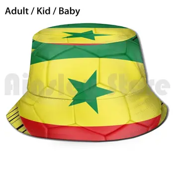 O Senegal, País do Futebol Bandeira Chapéu de Balde Adulto criança do bebê de Praia, Chapéus de Sol Senegalês Senegal Bandeira Nacional Competição de Futebol
