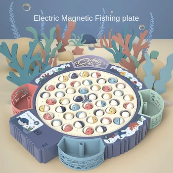 Cultivar A Coordenação Mão-Olho Elétrico Magnético Rotativo De Pesca, Brinquedos De Infância Do Ensino De Música Rotativo De Pesca Placa