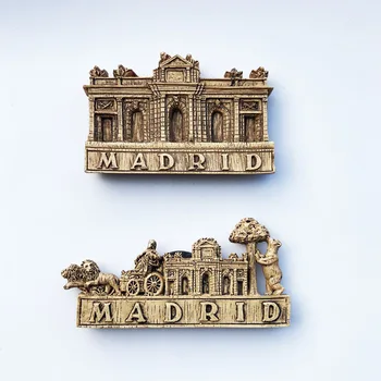 Capital De Espanha Madrid Edifício De Referência Atrações De Turismo Memorial Coleção De Artesanato Decorativo Magnético Do Ímã De Geladeira