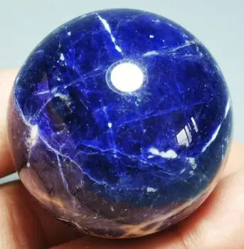 Azul Natural Sodalite Cristal De Quartzo Esfera De Cura Bola De Chakra Da Pedra