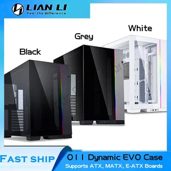 LIAN LI O11 Dinâmica EVO de Computador, Jogos para PC de Gabinete Suporta ATX, MATX, E-ATX e Placas de Preto/Branco/Cinza