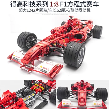 DECOOL 3335 Técnico Carro de Fórmula F1 Blocos de Construção do Modelo de Corrida de Carros Veículo Super Racers Tijolos de Brinquedos Para o Menino Presentes de Natal