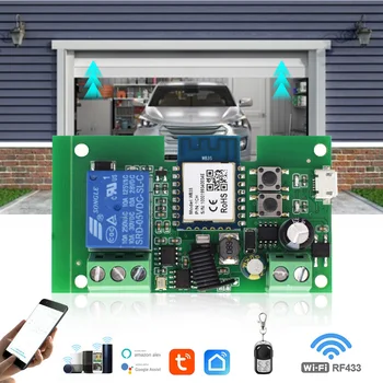 Tuya SmartLife wi-FI Abertura da Porta da Garagem Controlador Smart Switch On Off Módulo de Relé de Portão Aberto Controlo de Voz Alexa Inicial do Google