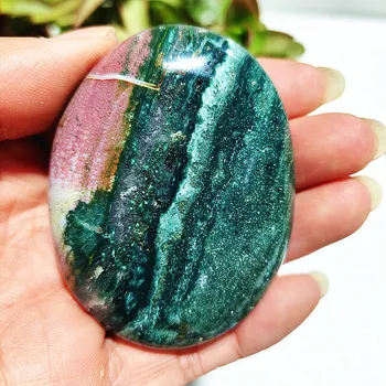 Pedra Natural Oceano Jasper palma Palma de Meditação Espiritual de Cura Pedra Feng Shui Cristal Decoração do Quarto