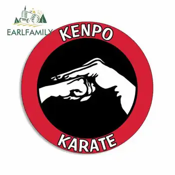 EARLFAMILY 13cm x 13cm Para Kenpo Karate Capacete Personalidade Criativa Adesivos de Vinil Adesivo de Carro a Decoração do Carro Acessórios Carro