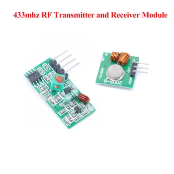 433Mhz RF do Transmissor e do Receptor Kit de Módulo para o Raspberry Pi BRAÇO/MCU WL DIY 433MHZ Controle Remoto sem Fio para o Arduino Kit Diy