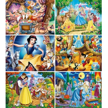 Disney Anime Diamante Mosaico Sete Anões, Branca de Neve, Príncipe Diamante Pintura do Personagem de banda desenhada de Strass Imagem DIY Decoração de Casa