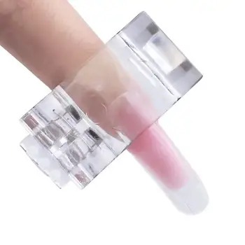 10Pcs Manicure Clipe Impermeável de Plástico Resistente, Prático Prego Shaping Clip para Unhas Salão de beleza накладные ногти para profissionais