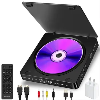 2022 Nova Casa de DVD/VCD Hd, Leitor de Vídeo, Altifalantes Estéreo Hi-fi 1080P Multi-funcional Portátil Mini Leitor de Cd Acessórios