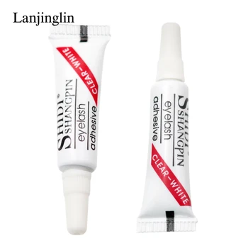 LANJINGLIN 10pcs Profissional Cílios Cola Impermeável Cílios postiços, Maquiagem Acessórios Adesivo do Chicote do Olho Cola Cosméticos Ferramentas
