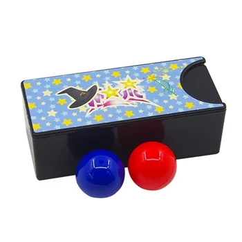 Novos Gadgets Engraçados Brinquedos Mutável Caixa Mágica Transformando a Bola Vermelha para a Bola Azul Adereços Truques de Mágica de Brinquedos Brinquedos Clássicos