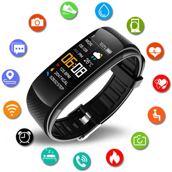 2022 Smart Watch Homens Mulheres Smartwatch de Fitness Tracker Impermeável Esportes Relógios Para Android iOS Monitor de frequência Cardíaca