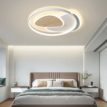 Lustre de teto em 2022, de teto do diodo emissor de luz simples e moderna da luz de teto do quarto de luz, decoração de quarto de diodo emissor de luz de fixação