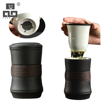 TANGPIN de cerâmica, canecas de chá com filtros de porcelana xícara de café, copo de chá de copos