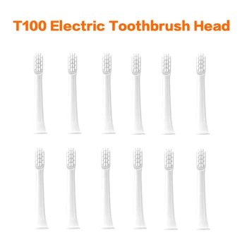 T100 Escova De Dentes Elétrica Cabeça Para Xiaomi Mijia Adultos Impermeável Ultra-Sônica Automática Escova De Dentes Sonic Bush Cabeças Só Cabeça 5
