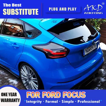 AKD Lâmpada de Cauda para Ford Focus DIODO emissor de Luz da Cauda 2015-2018 Foco Traseira de Neblina Freio Sinal de volta Acessórios Automotivos