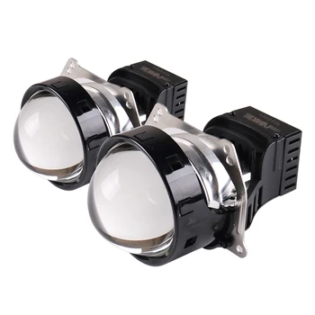 Sanvi A8 PRO 3.0 polegadas 110W 5500K Carro Bi-Led Lente Projetor de LED Farol Hella 3R G5 Dual Refletor Olhos de Anjo Lente Luzes da Lâmpada