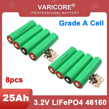 8pcs 3.2 V 25Ah bateria LiFePO4 de fosfato para o 4S 12V / 24V da Motocicleta motor de Carro baterias modificação M6 parafuso de Grau de Uma célula