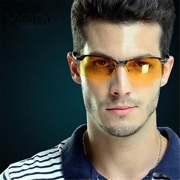 2021 Nova Moda Fotossensíveis Óculos De Sol Polarizados Homens De Condução Óculos Dia De Visão Noturna Driver De Óculos De Oculos De Sol Masculino