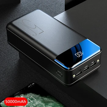 Novo 50000mah Powerbank Bateria Externa 3 USB Poverbank Portátil do Carregador do Telefone Móvel para o iPhone 11 pro Huawei Xiaomi do Banco do Poder