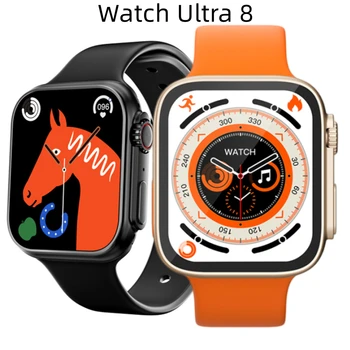 Ultra 8 NFC Smart Watch Homens Mulheres Voz Bluetooth Chamada Música de Ritmo Cardíaco Impermeável 2022 Fitness Monitor de Sono Esporte Smartwatch