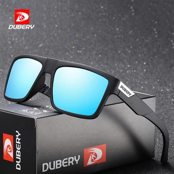 DUBERY Polarizada piloto de Óculos de sol dos Homens Retrô, Masculino Colorido de Óculos de Sol Para os Homens, a Marca de Moda de Luxo Espelho Tons Legal Oculos