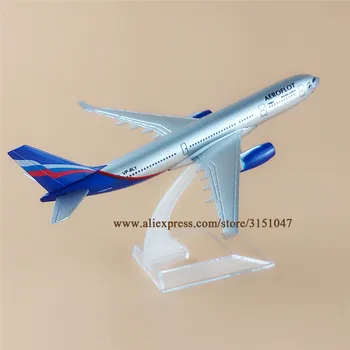 16cm de Liga de Metal Modelo de Avião Aérea Aeroflot Russian Airlines Airbus 330 A330 Airways Fundido Modelo de Avião w Stand Aeronave Brinquedos