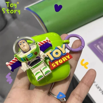 Novo Disney Toy Story, Buzz Lightyear sem Fio Bluetooth Fone de ouvido Casos de Airpods 1/2 Pro3 Cartoon estojos à prova de Choque