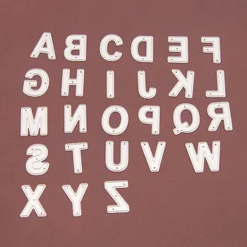 Letra do alfabeto de Metal Cortando Morre Para Sizzix Fustella Tiro Máquina de Corte DIY Scrapbooking Relevo Pasta Terno N107