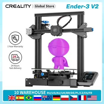 Ender-3 V2 CREALITY Impressora 3D Kit Slilent Mianboard Nova INTERFACE de usuário Tela de Retomar a Impressão De 32 Bits placa-mãe