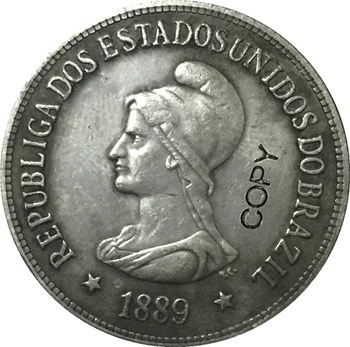1889 o Brasil 1000 Ries moedas CÓPIA MOEDAS
