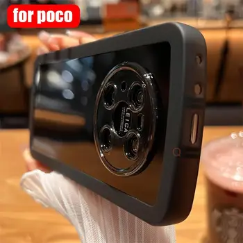 Pocox3 X3pro X3nfc Preto Transparente para o Condutor à prova de Choque do Silicone Para o Xiaomi Mi Poco X3 Pro Poko X 3 Nfc F3 M3 5G Tampa transparente