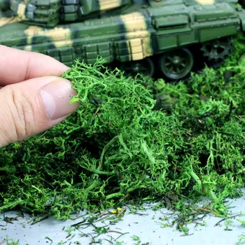 Arbusto Soldado Campo Militar de Areia Tabela Cena Modelo de Material de Vegetação de Simulação de Pó de Grama 50ml