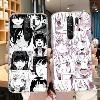 Cartoon Anime Caso da Menina para Redmi 9 Macio Telefone de TPU Capa Bonito Transparente Claro Caso de Telefone de Volta Coque Para Redmi 9 Redmi9 Capa