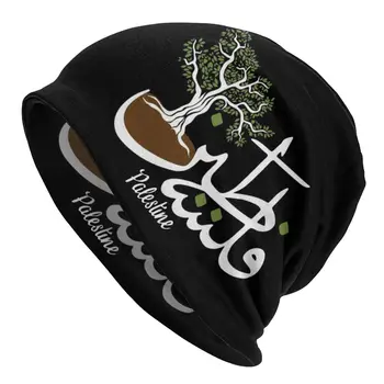 A palestina árabe Palestino Bonnet Chapéu de Malha Chapéu Casual Outono Inverno Skullies Beanies Chapéu de Homens, Mulheres Quentes do quebra Cabeça Pac